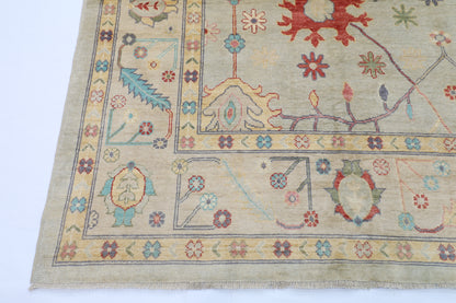 276 x 364 cm | Oushak Afghan Hand Knotted Carpet
