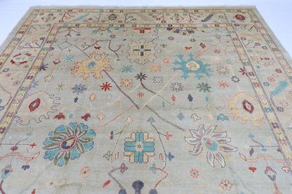 276 x 364 cm | Oushak Afghan Hand Knotted Carpet