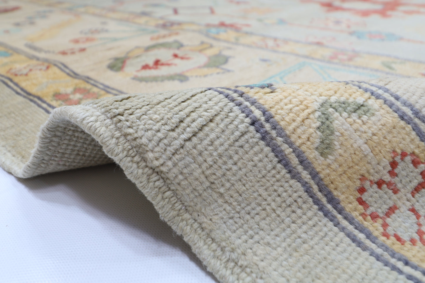276 x 364 cm | Oushak Afghan Hand Knotted Carpet