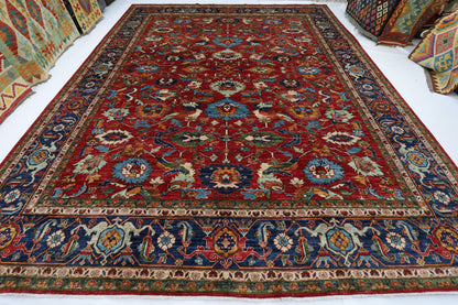 359 x 446 cm | Aryana Red Afghan Hand Knotted Carpet