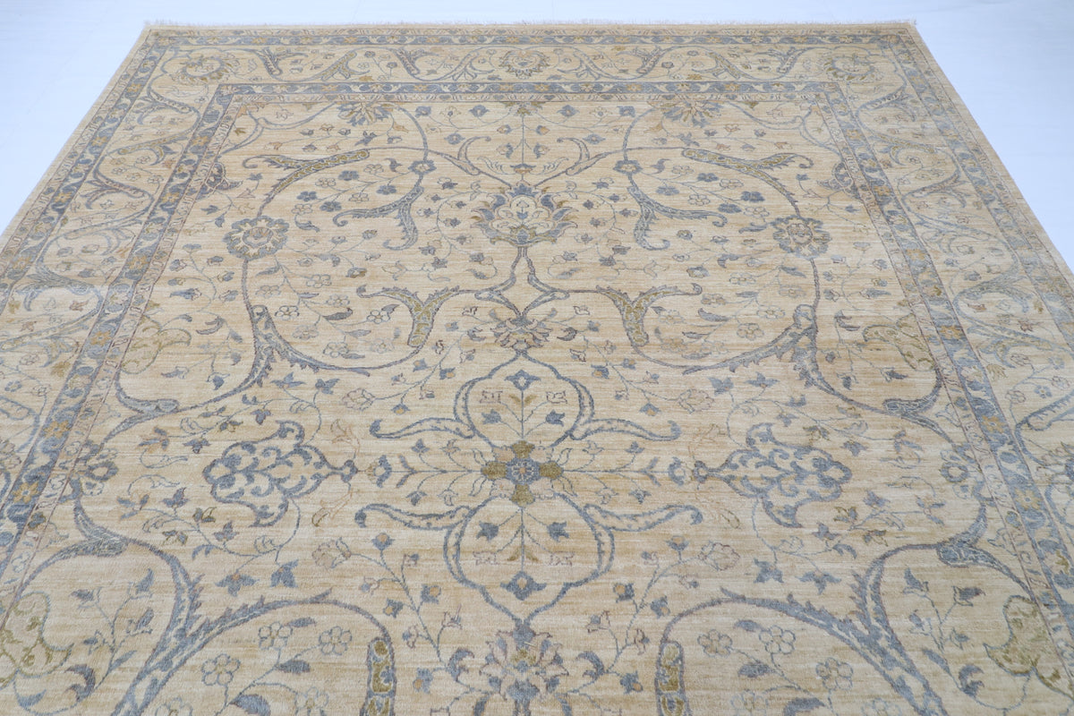 271 x 363 cm | Beige Afghan Veg Dye Wool carpet