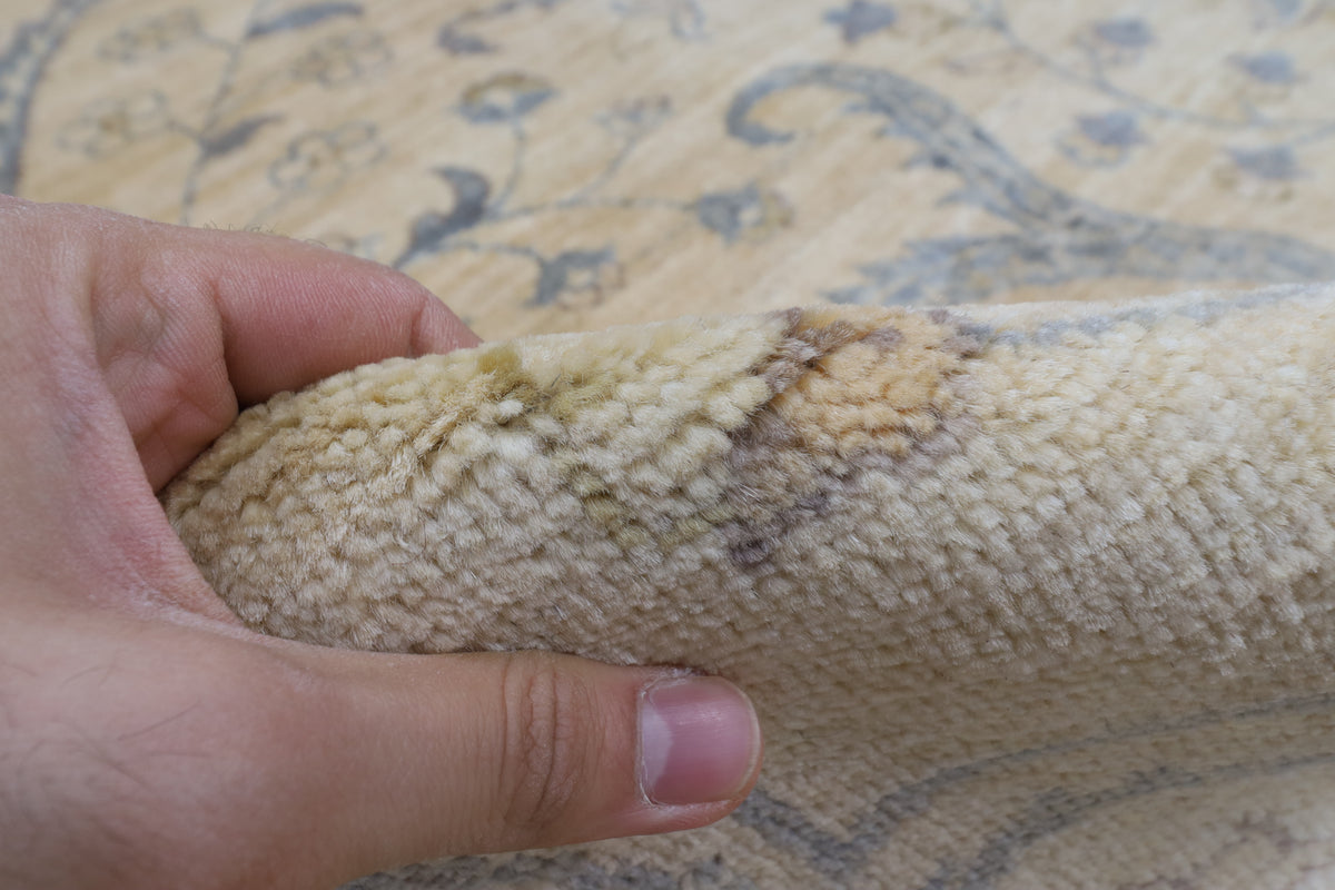 271 x 363 cm | Beige Afghan Veg Dye Wool carpet