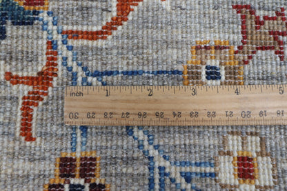 267 x 377 cm | Grey Afghan Veg Dye Wool carpet