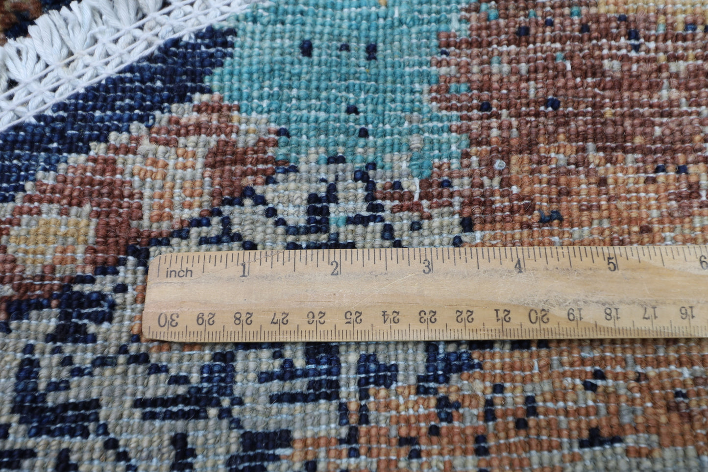 152 x 150 cm | Abstract Mamluk Round Oriental Rug Afghan Hand Knotted Veg Dye Wool carpet