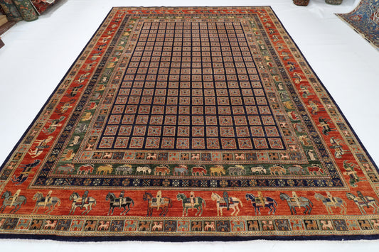 273 x 360 cm | Pazyryk Afghan Veg Dye Wool carpet