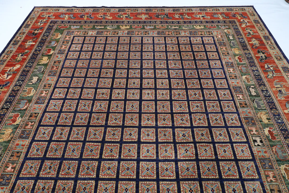 273 x 360 cm | Pazyryk Afghan Veg Dye Wool carpet