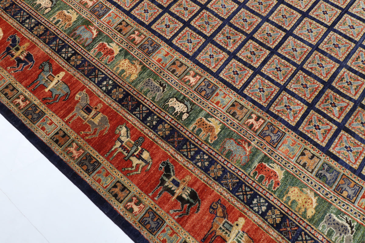 273 x 360 cm | Pazyryk Afghan Veg Dye Wool carpet