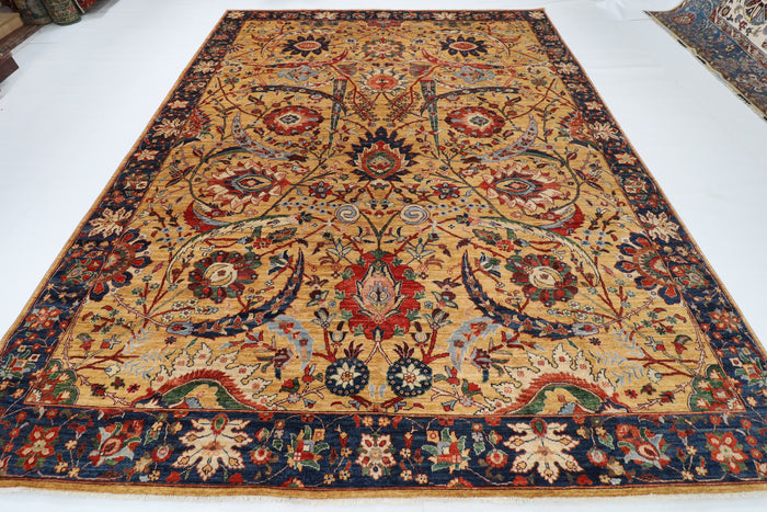 272 x 362 cm | Sickle Leaf Afghan Veg Dye Wool carpet