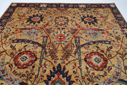 272 x 362 cm | Sickle Leaf Afghan Veg Dye Wool carpet