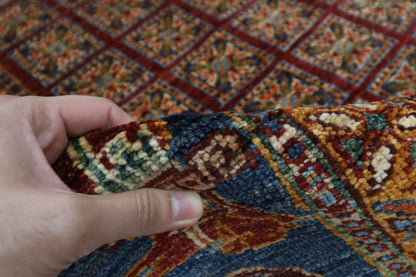 129 x 180 cm | Oriental Animal Area Rug Afghan Hand Knotted Veg Dye Wool carpet