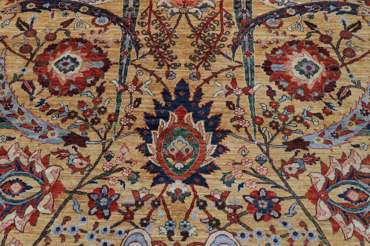 272 x 362 cm | Sickle Leaf Afghan Veg Dye Wool carpet