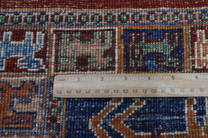 129 x 180 cm | Oriental Animal Area Rug Afghan Hand Knotted Veg Dye Wool carpet
