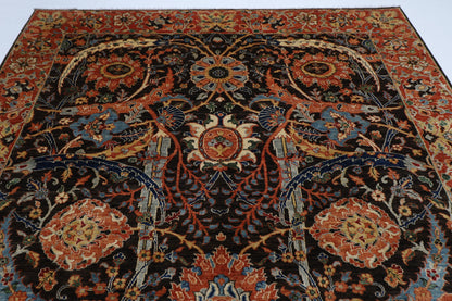 250 x 306 cm | Oriental Bidjar brown Area Rug Afghan Hand Knotted veg Dye Wool Carpet