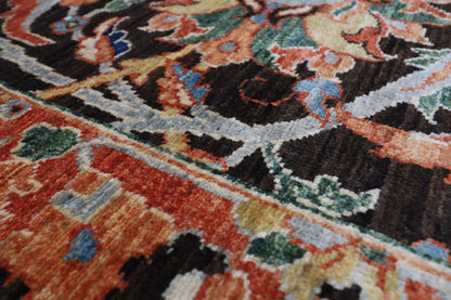 250 x 306 cm | Oriental Bidjar brown Area Rug Afghan Hand Knotted veg Dye Wool Carpet