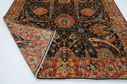 250 x 306 cm | Oriental Bidjar brown Area Rug Afghan Hand Knotted veg Dye Wool Carpet