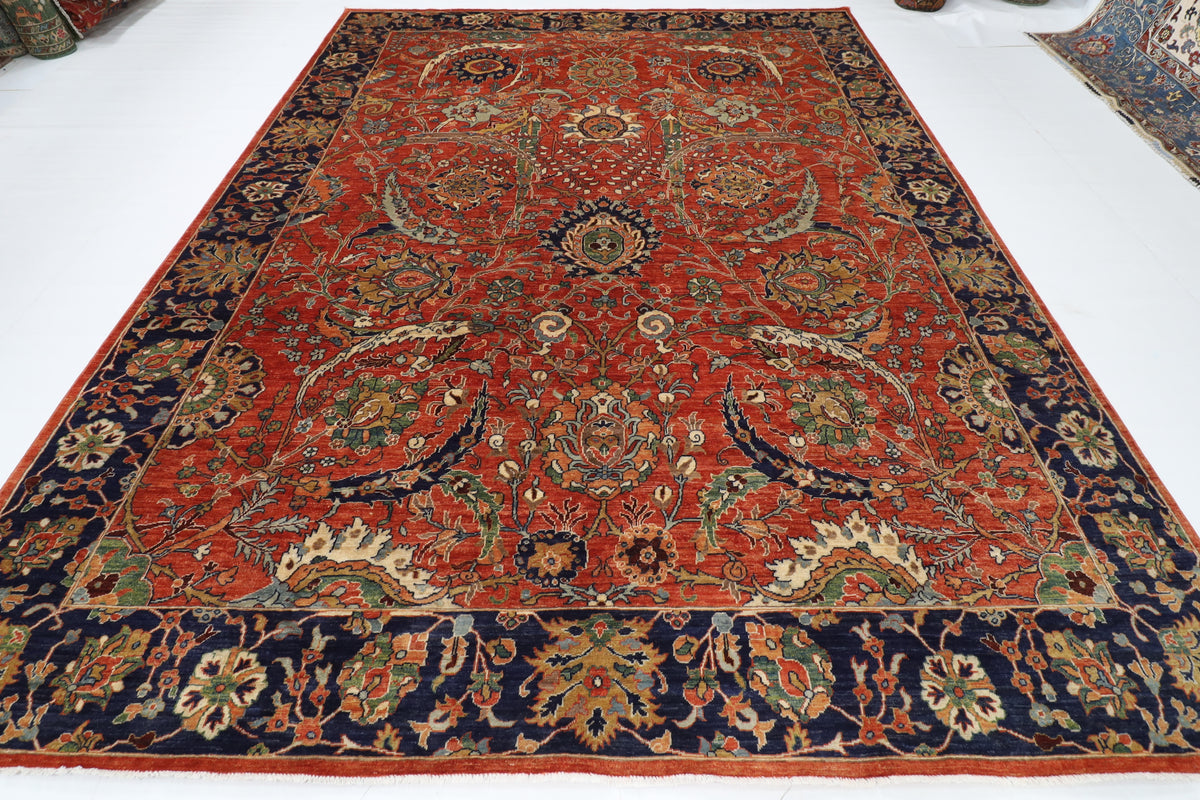 274 x 368 cm | Sickle Leaf Afghan Veg Dye Wool carpet