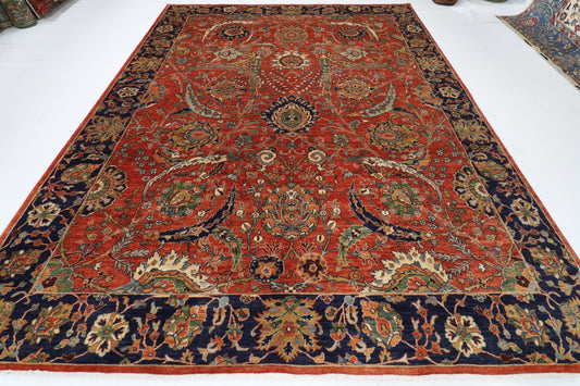 274 x 368 cm | Sickle Leaf Afghan Veg Dye Wool carpet
