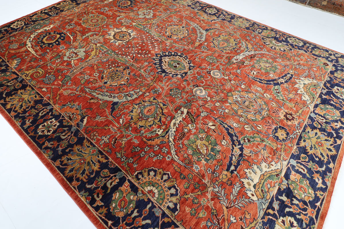 274 x 368 cm | Sickle Leaf Afghan Veg Dye Wool carpet