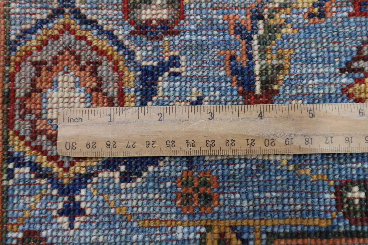 150 x 204 cm | Oriental Heriz Blue Area Rug Afghan Hand Knotted Veg Dye Wool carpet