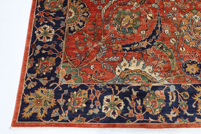 274 x 368 cm | Sickle Leaf Afghan Veg Dye Wool carpet