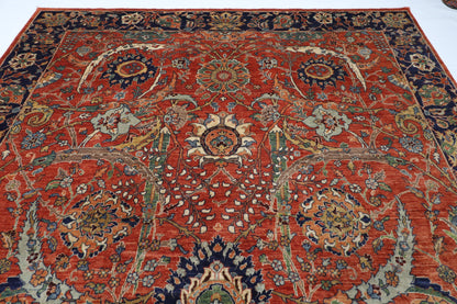 274 x 368 cm | Sickle Leaf Afghan Veg Dye Wool carpet