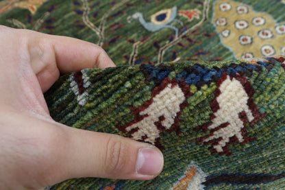 250 x 289 cm | Birds Afghan Veg Dye Wool carpet