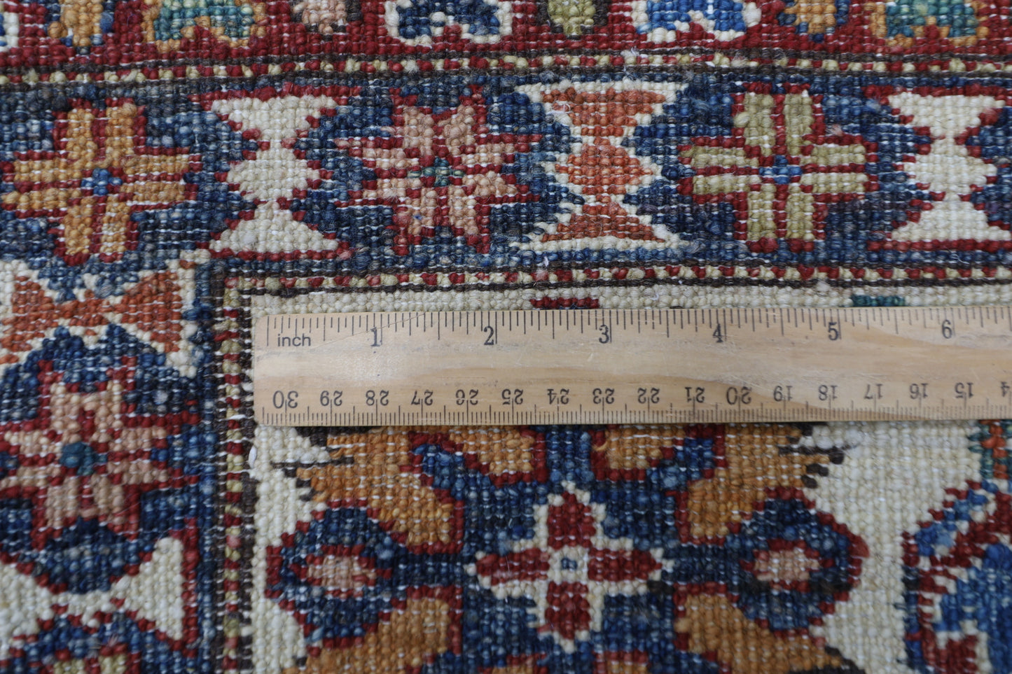 200 x 290 cm | Kazak Grey Afghan Hand Knotted Carpet