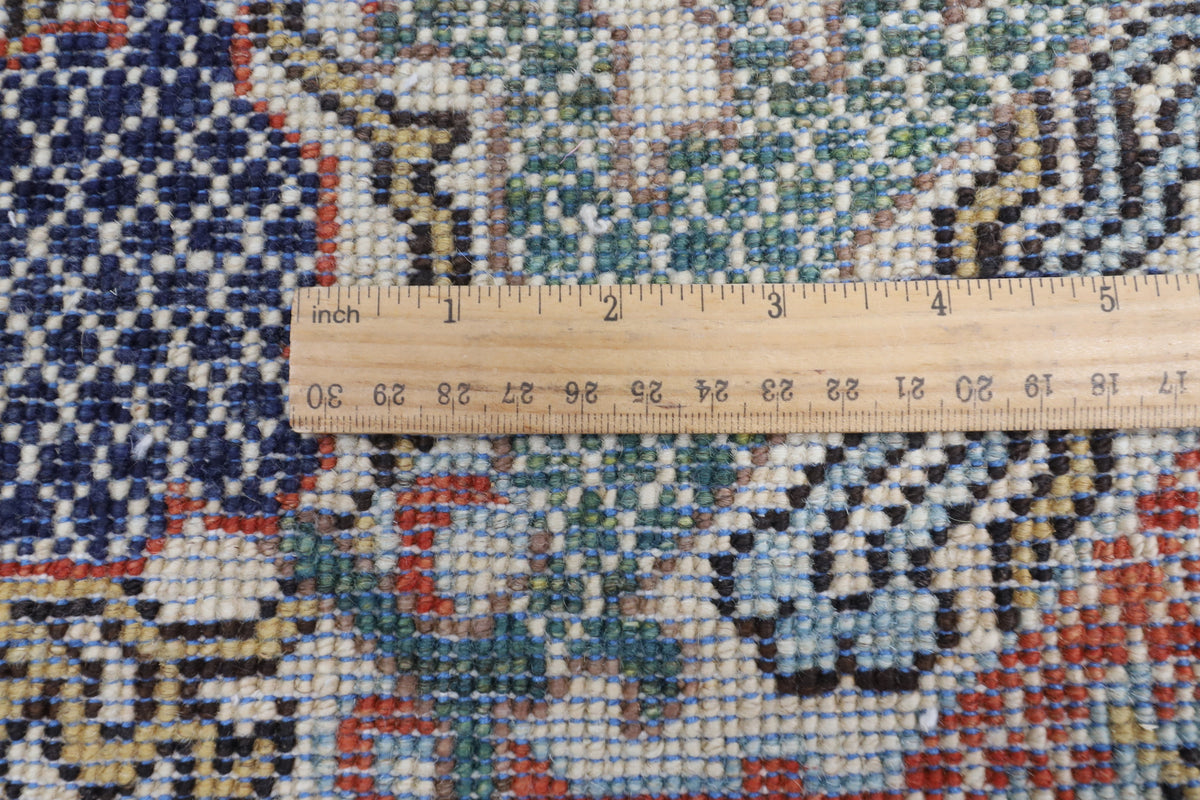 274 x 358 cm | Navy Blue Afghan Veg Dye Wool carpet