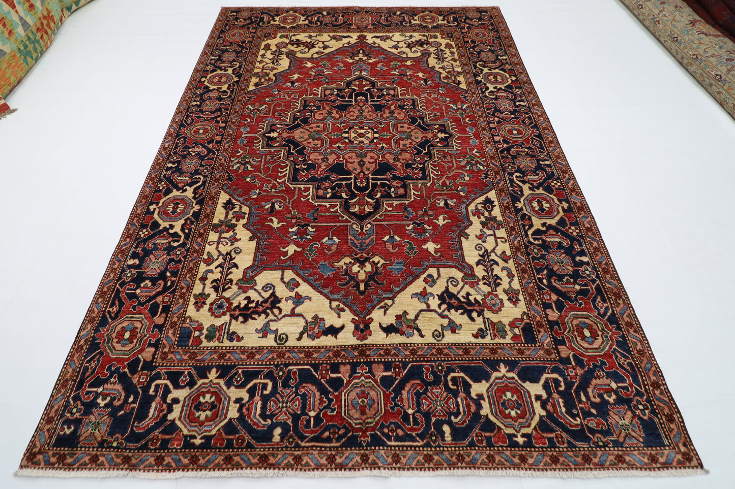 201 x 296 cm | Heriz Afghan Hand Knotted Carpet