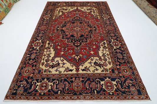 201 x 296 cm | Heriz Afghan Hand Knotted Carpet