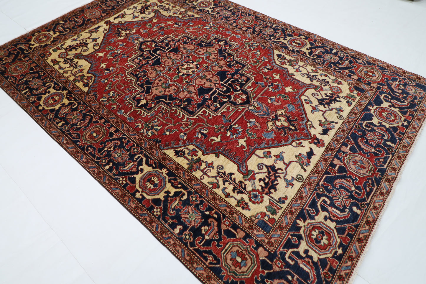 201 x 296 cm | Heriz Afghan Hand Knotted Carpet