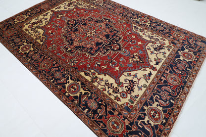 201 x 296 cm | Heriz Afghan Hand Knotted Carpet