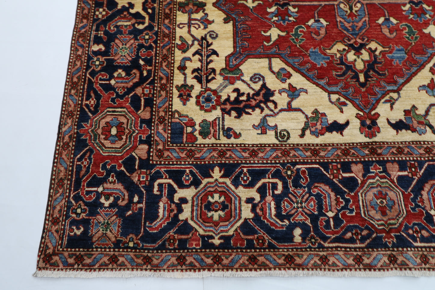 201 x 296 cm | Heriz Afghan Hand Knotted Carpet
