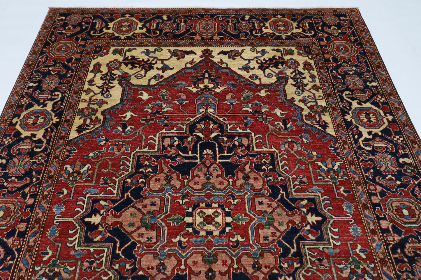 201 x 296 cm | Heriz Afghan Hand Knotted Carpet