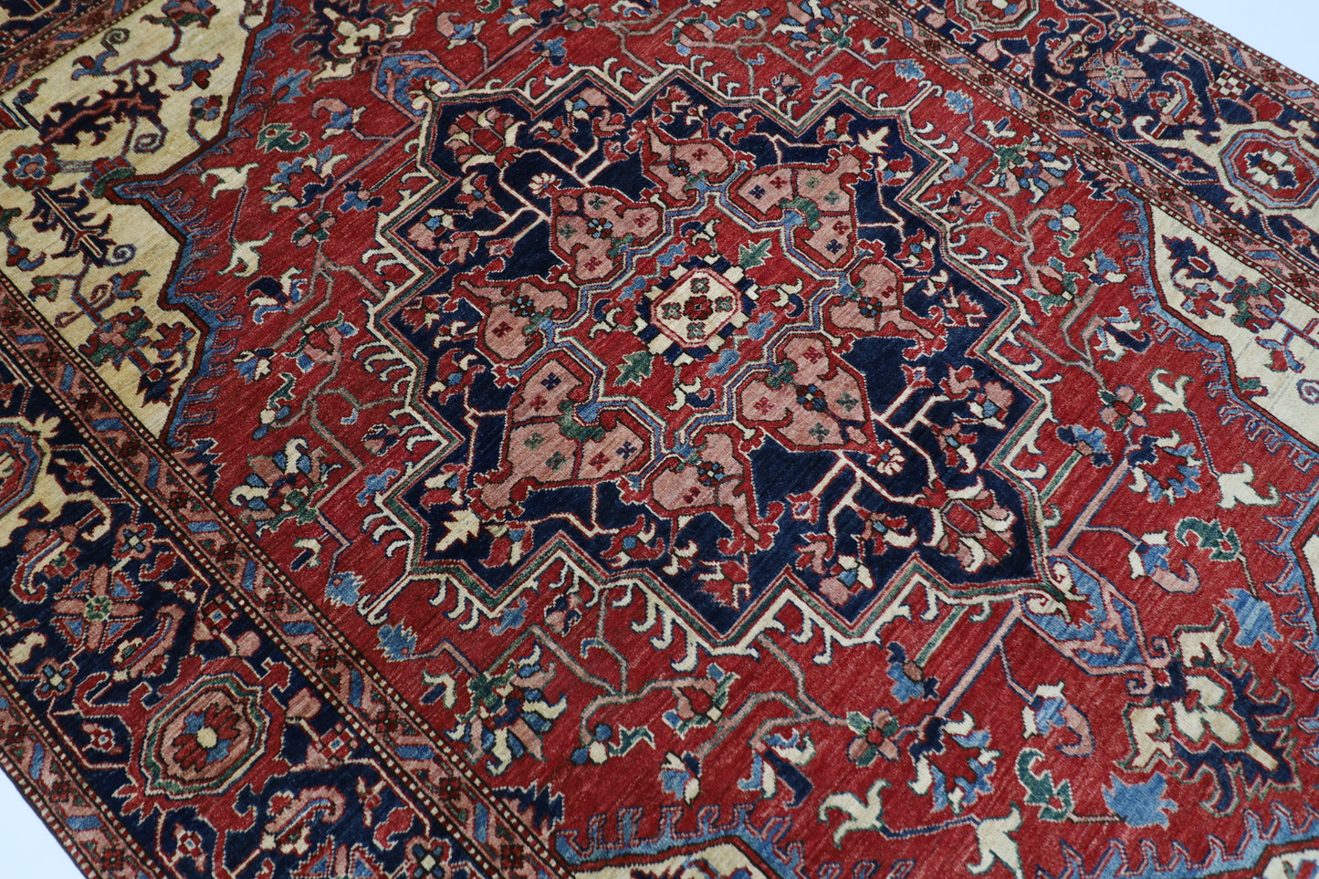 201 x 296 cm | Heriz Afghan Hand Knotted Carpet