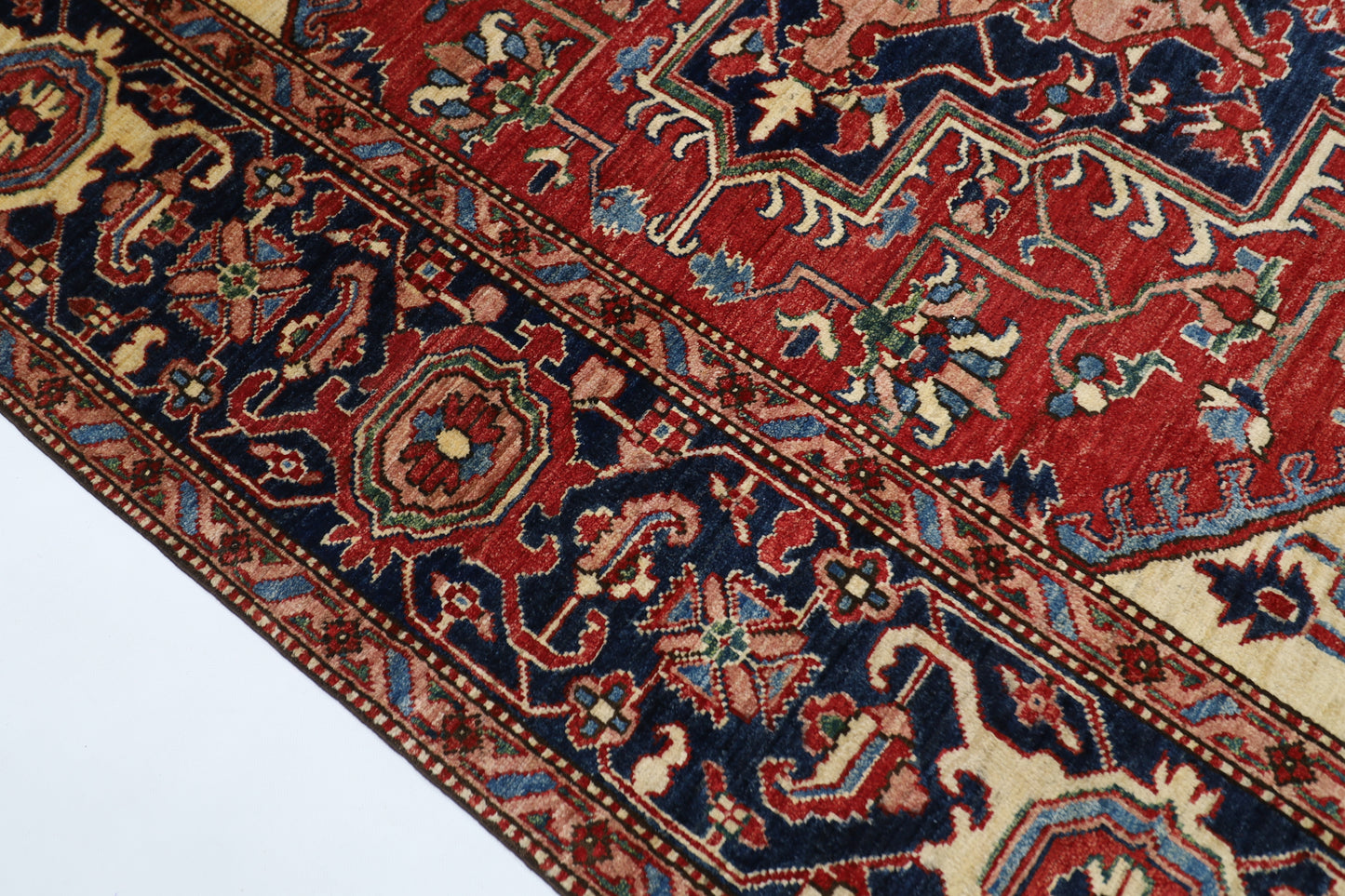 201 x 296 cm | Heriz Afghan Hand Knotted Carpet