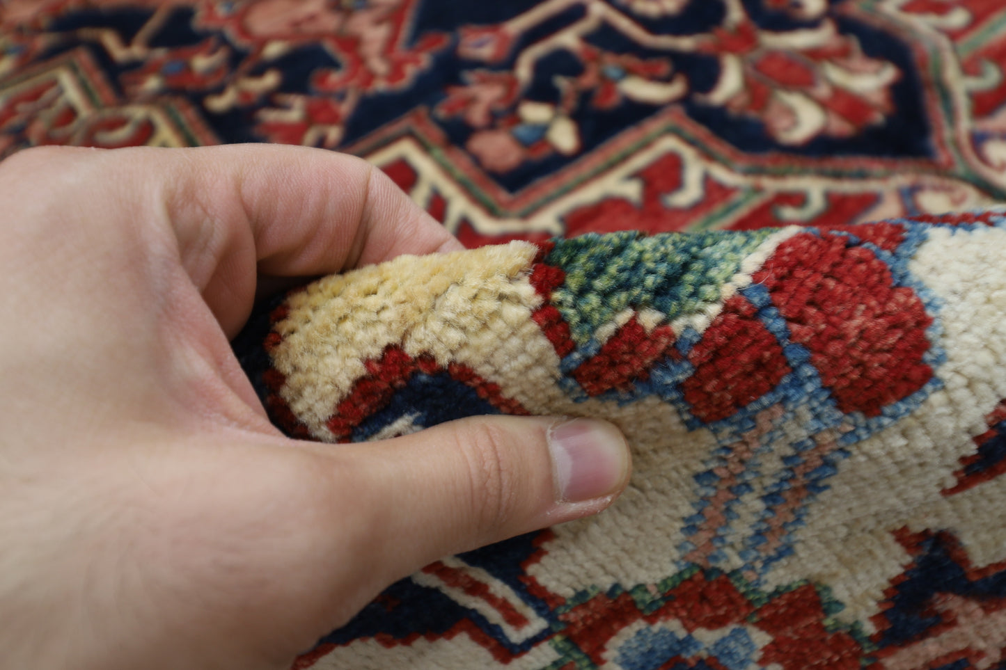 201 x 296 cm | Heriz Afghan Hand Knotted Carpet