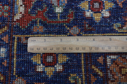 124 x 190 cm | Oriental Heriz Blue Area Rug Afghan Hand Knotted Veg Dye Wool carpet
