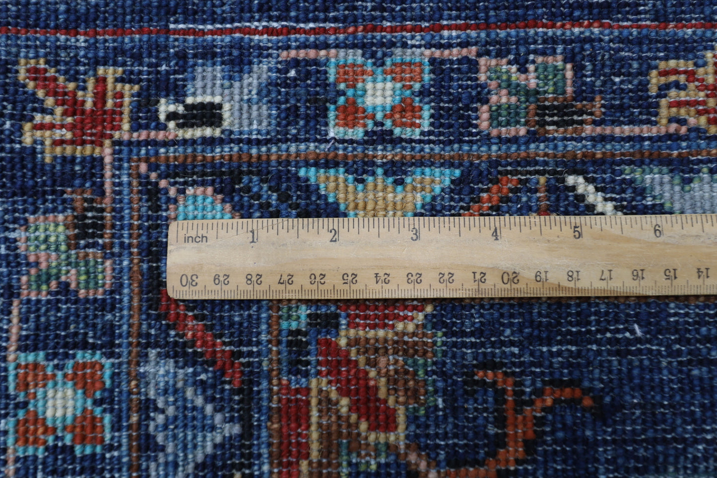 202 x 295 cm | Sultani Blue Afghan Hand Knotted Carpet