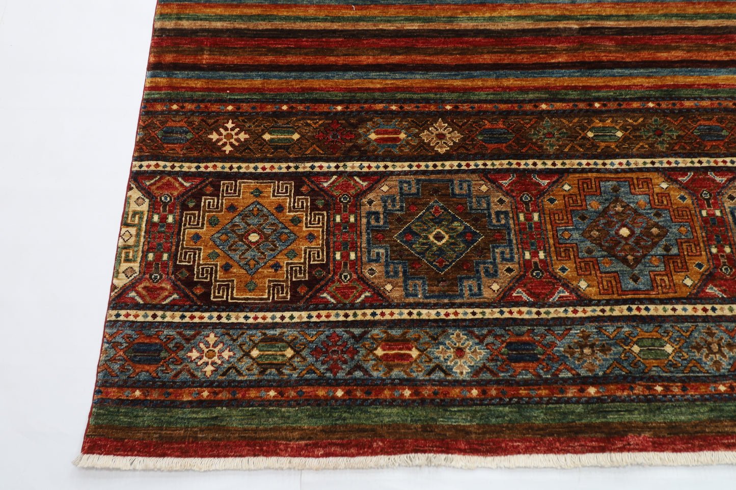 206 x 306 cm | Khorjun Afghan Hand Knotted Carpet