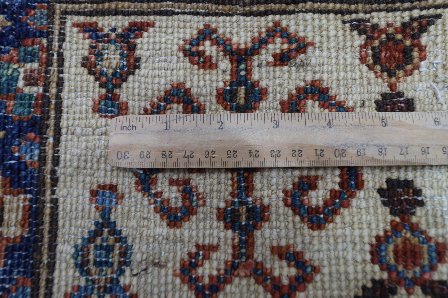 147 x 201 cm | Oriental floral Red Area Rug Afghan Hand Knotted Veg Dye Wool carpet