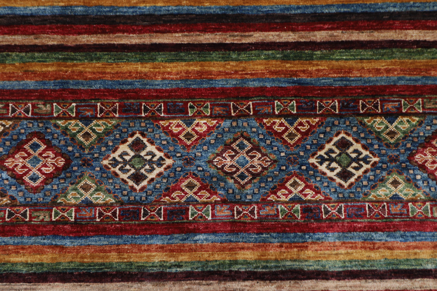 206 x 306 cm | Khorjun Afghan Hand Knotted Carpet