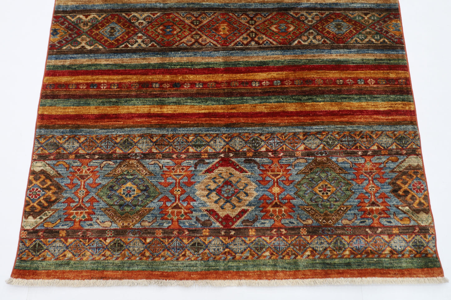 130 x 175 cm | Khorjun Afghan Hand Knotted Carpet