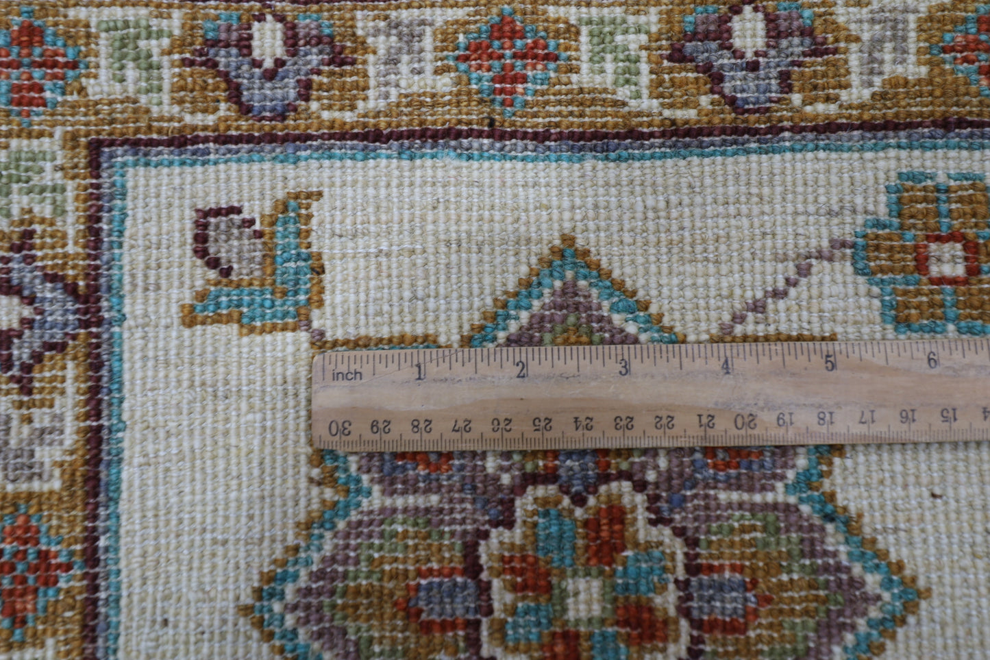 250 x 296 cm | Traditional Olive Green Area Rug Afghan Hand Knotted veg Dye Wool Carpet