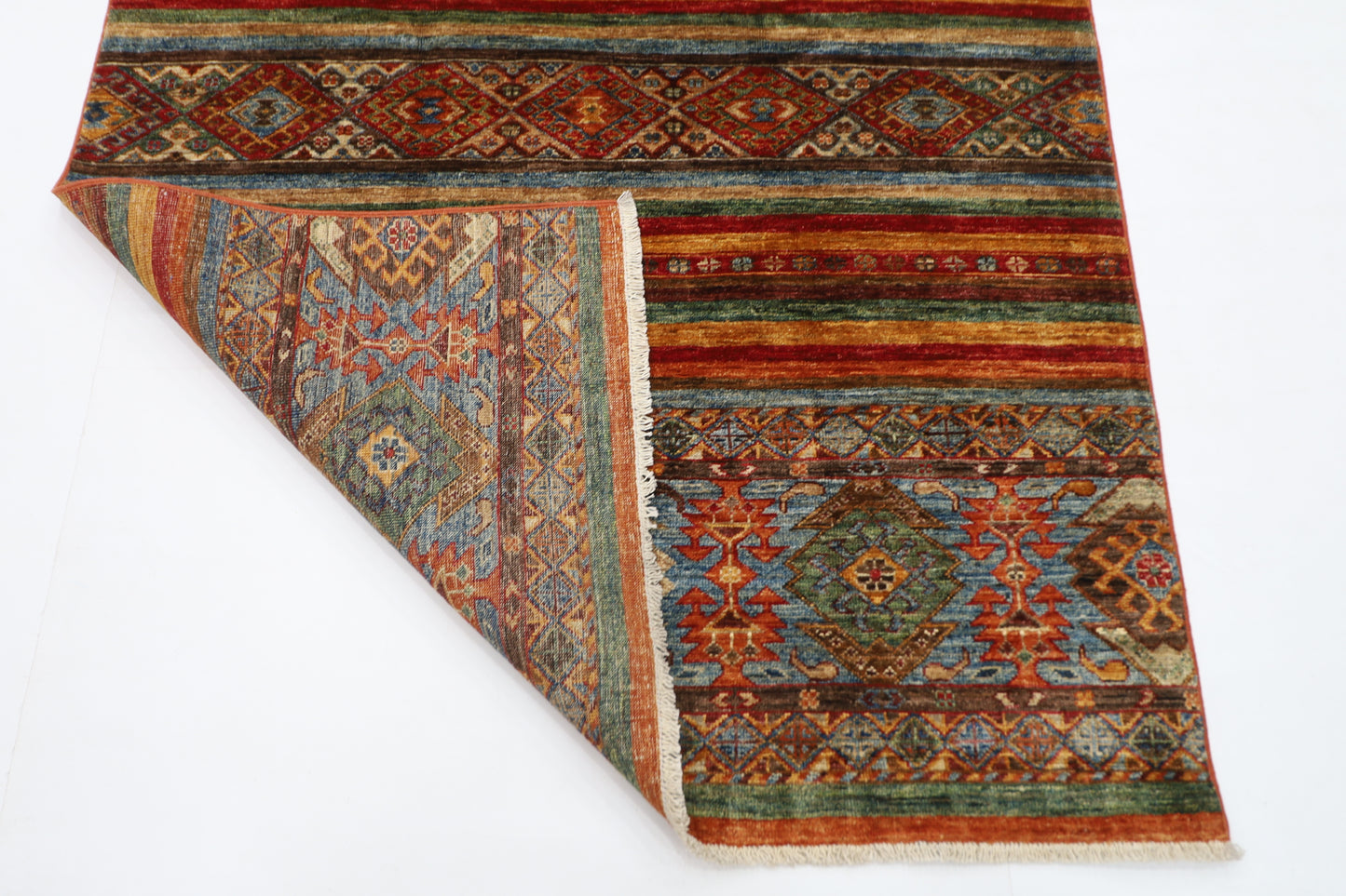 130 x 175 cm | Khorjun Afghan Hand Knotted Carpet