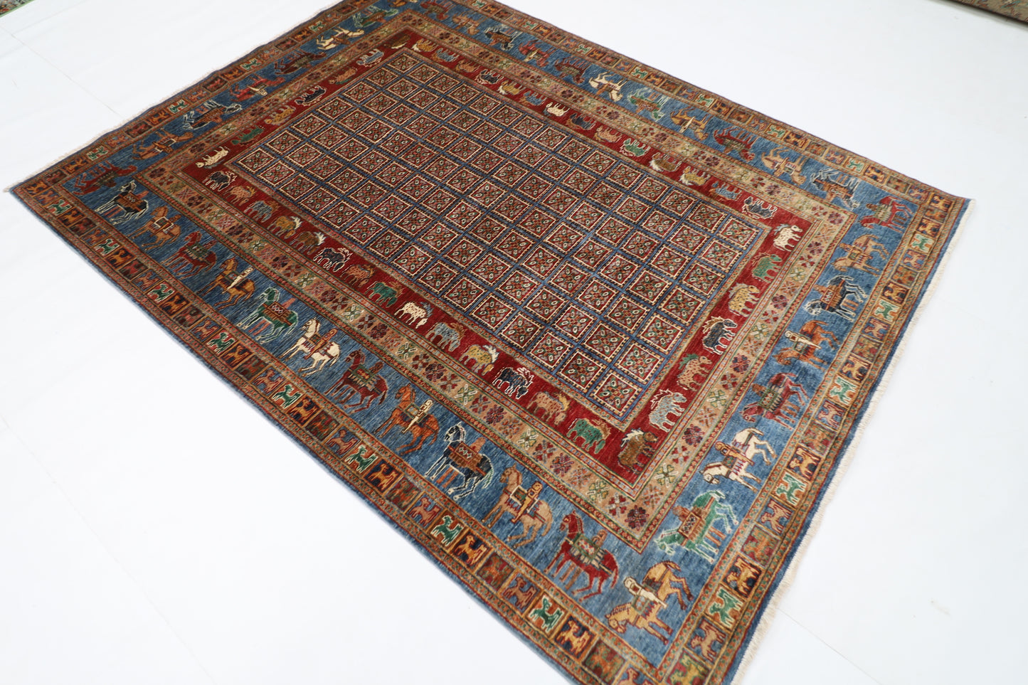178 x 233 cm | Pazyryk Afghan Hand Knotted Carpet