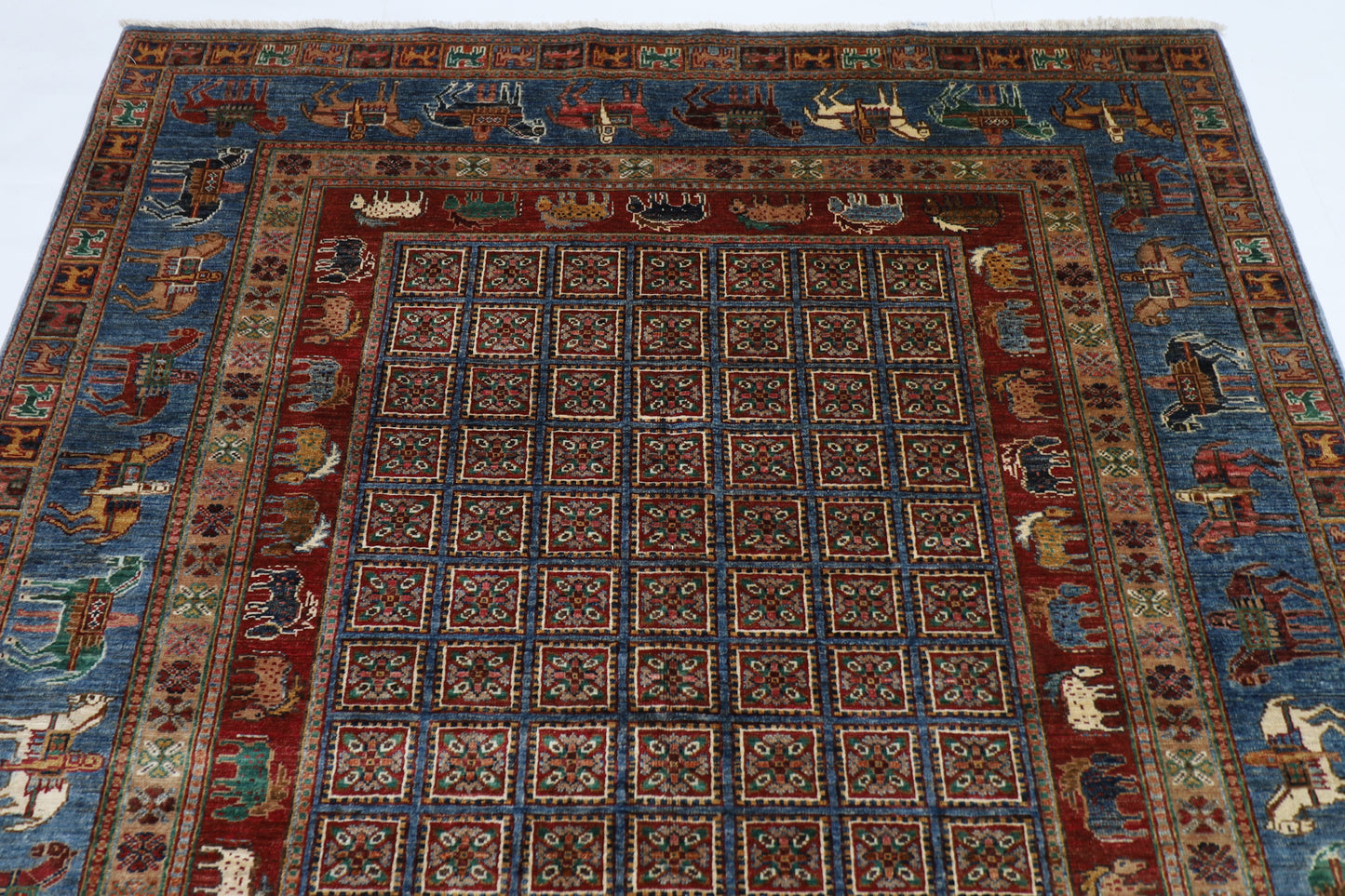 178 x 233 cm | Pazyryk Afghan Hand Knotted Carpet