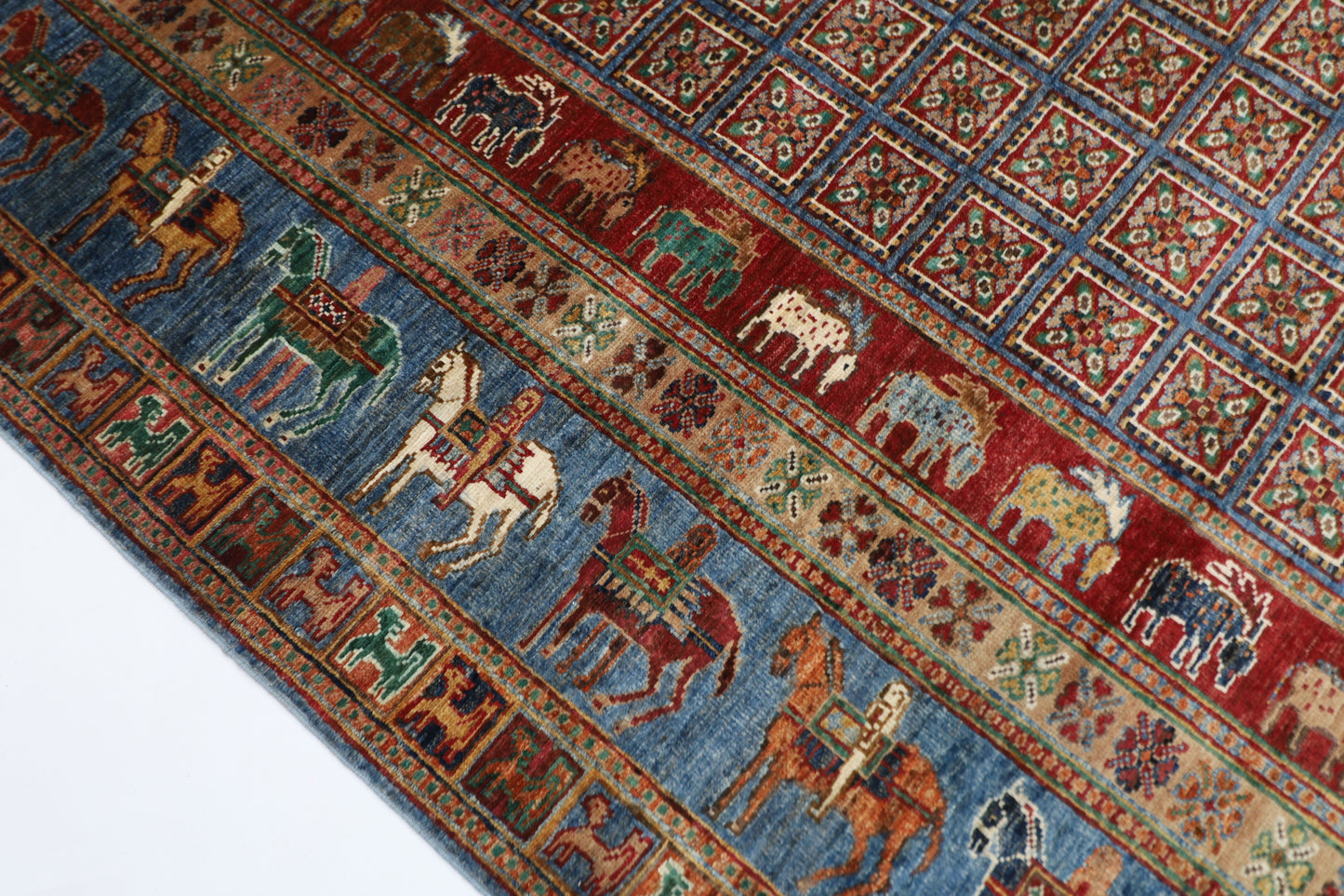 178 x 233 cm | Pazyryk Afghan Hand Knotted Carpet
