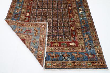 178 x 233 cm | Pazyryk Afghan Hand Knotted Carpet