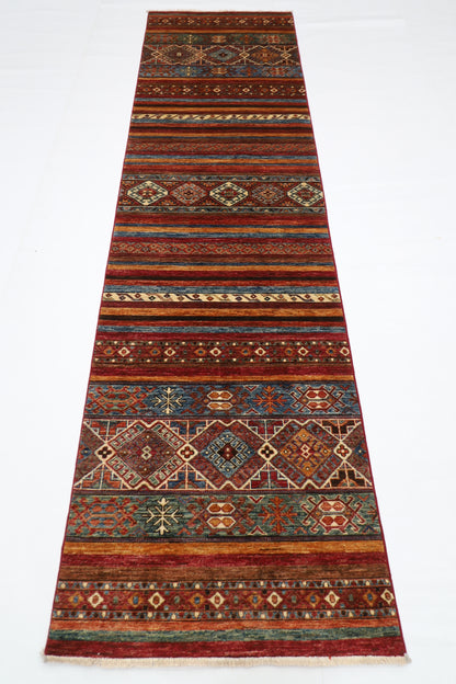 81 x 297 cm | Khorjun Afghan Hand Knotted Runner